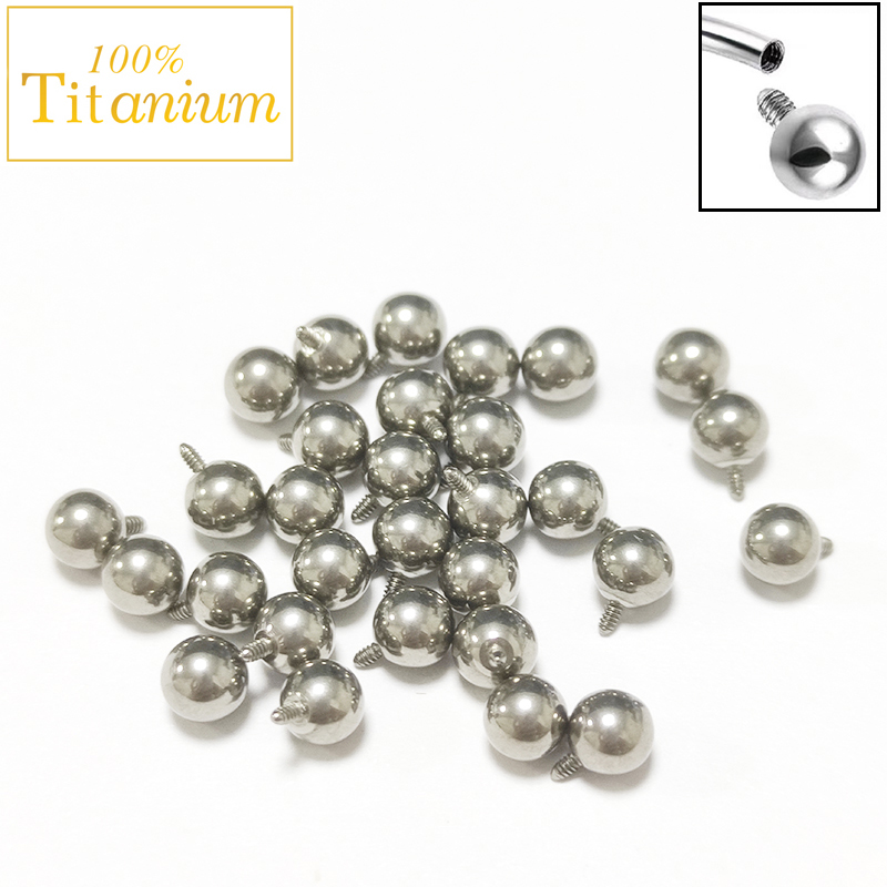 Body Jewelry Implant Grade - 10 Stück Implantatqualität ASTM G23 Titan