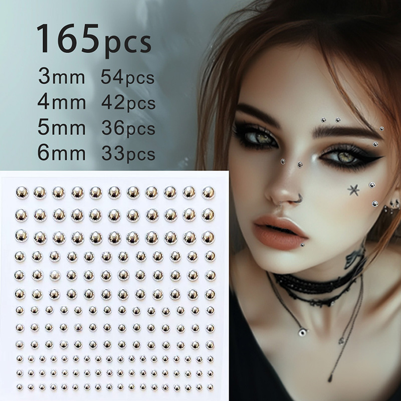 Body Jewelry Tattoo - 3D Gesicht Augen Party Make-up Tattoo