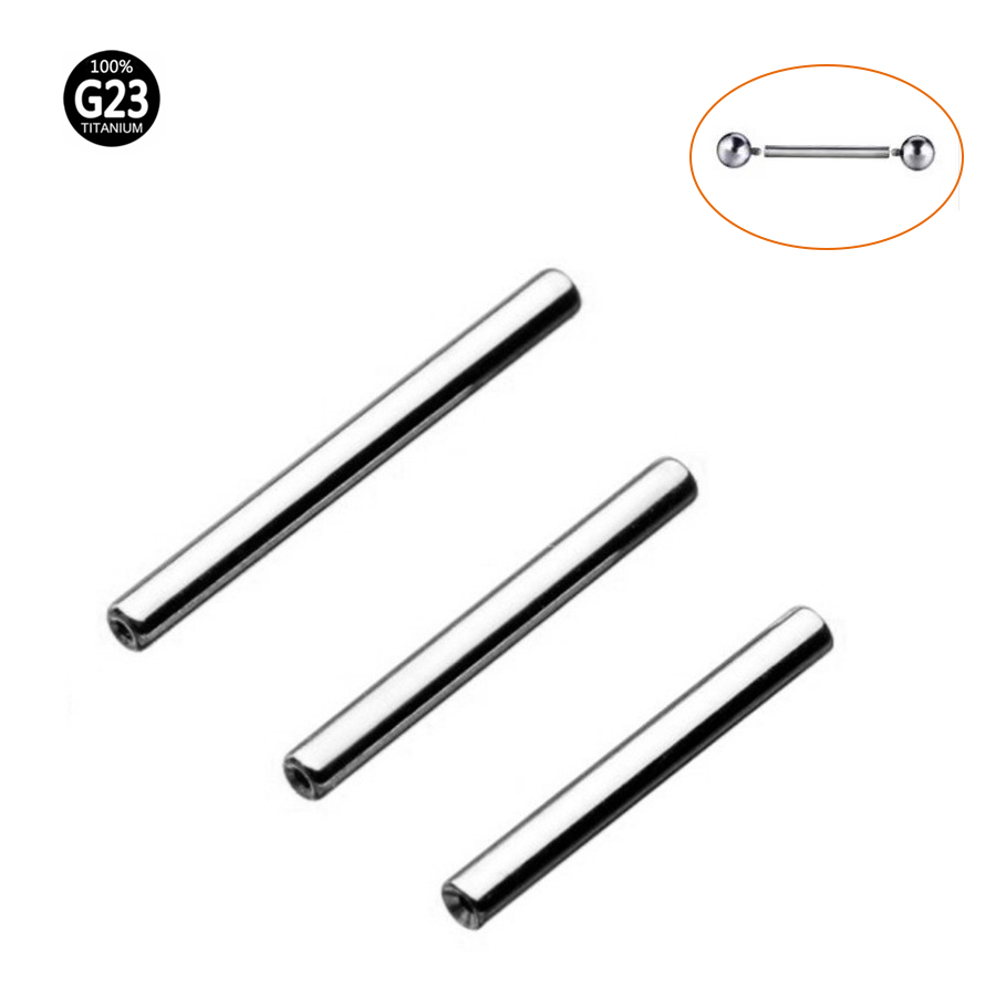 Body Jewelry Universe - 6-60mm Innen zähne gerade Stange Zungen