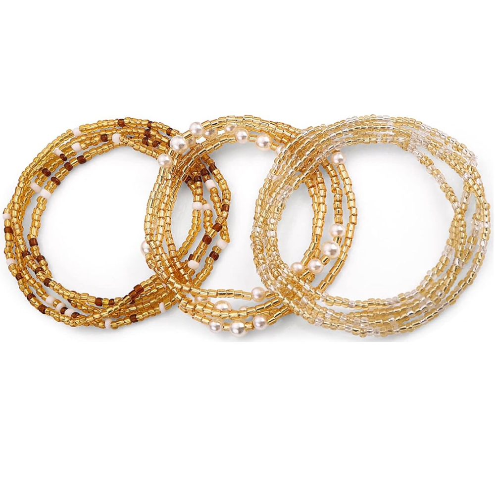 Body Jewelry Ends - Taillenperlen für Frauen, Bauchketten, elastische Ketten,