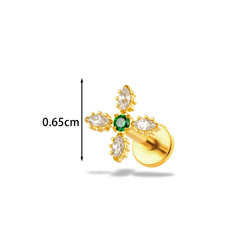 1 Stück G23 Titan 16G Blumen-C – Body Jewelry Implant Grade Bewertung und Preis