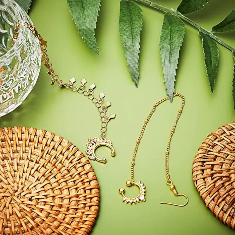 1 Stück/Set Gelb-Goldene Fake  – Yellow Body Jewelry Bewertung und Preis