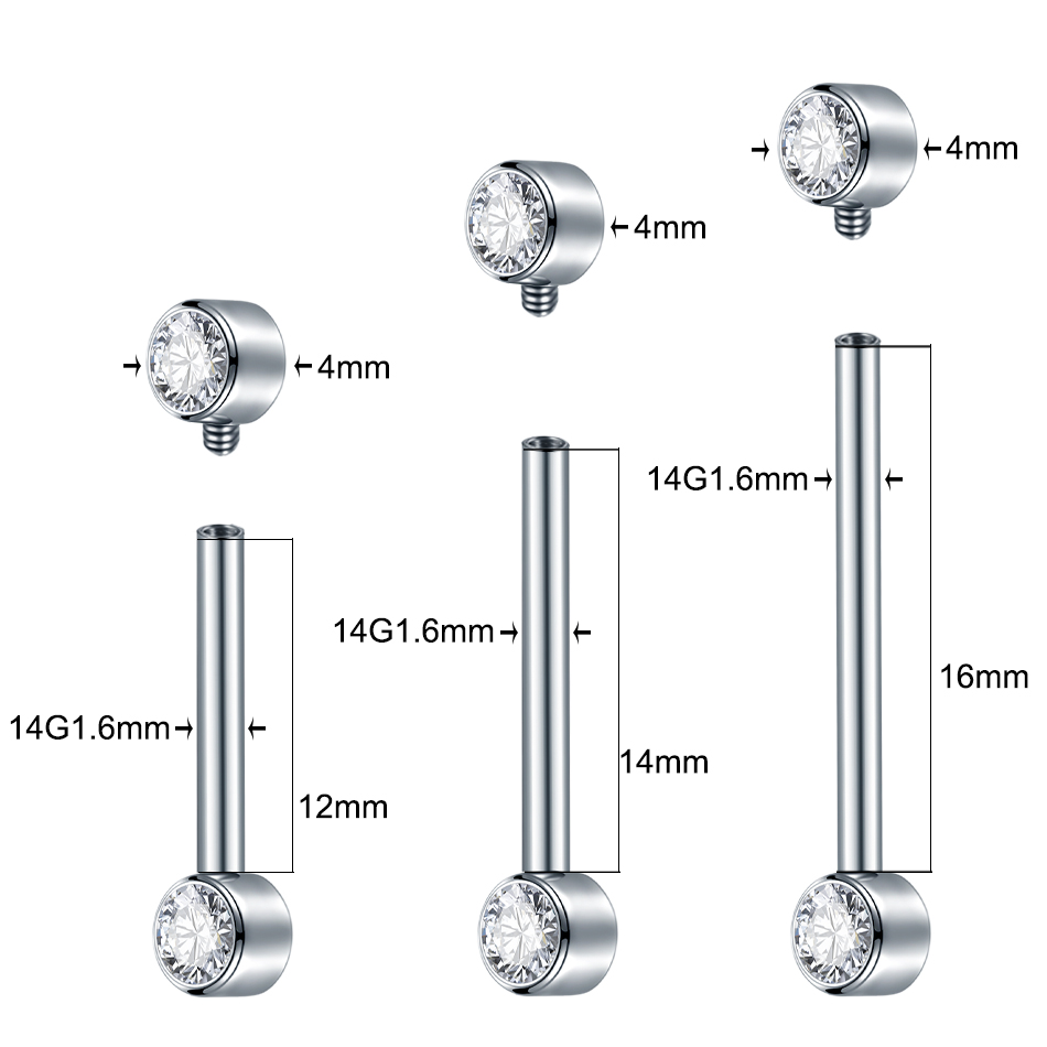 1/5 stücke Implantat qualität  – Body Jewelry Implant Grade Bewertung und Preis