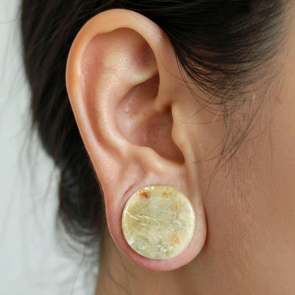 1-2 Stück Natur Grün-Gelber Ja – Yellow Body Jewelry Bewertung und Preis