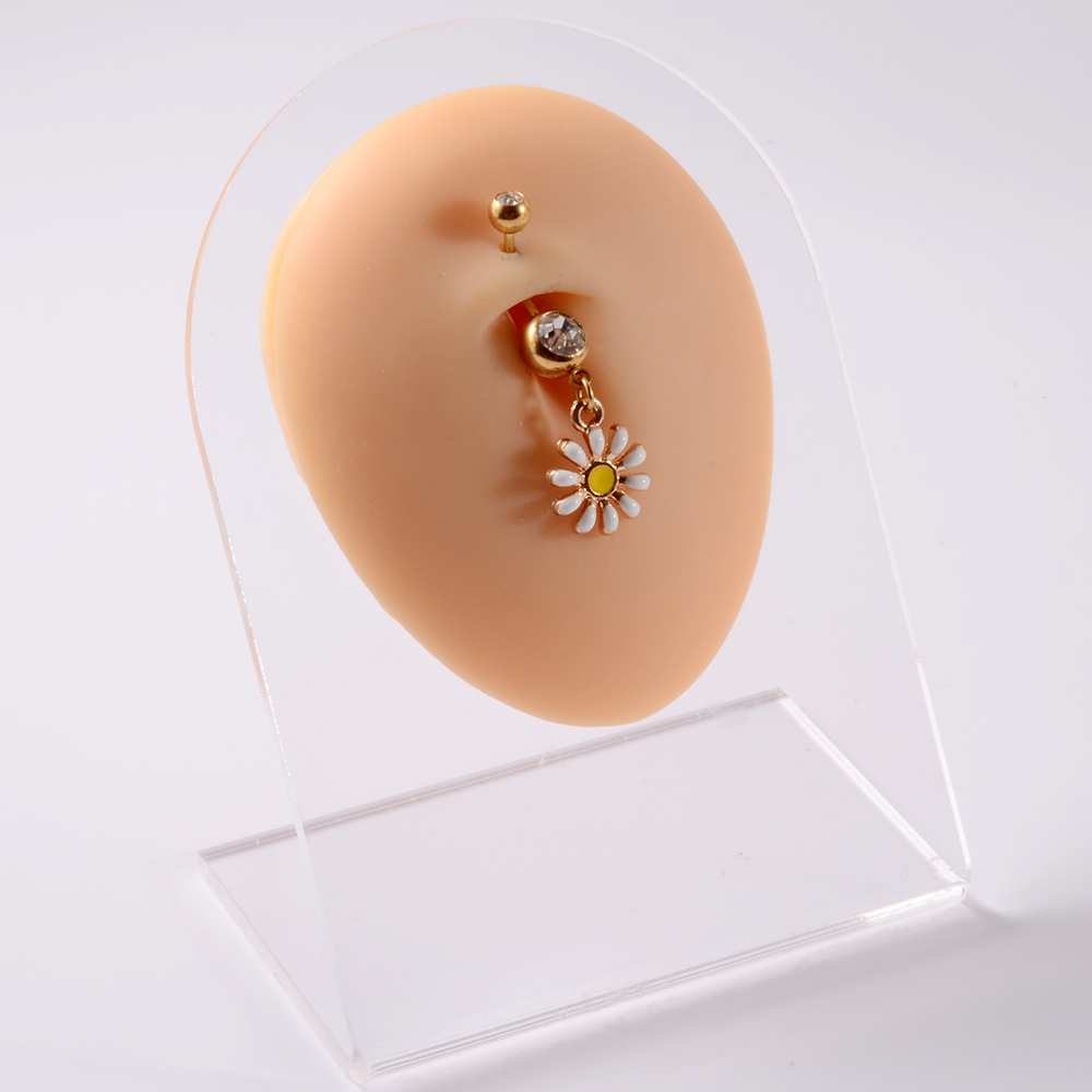 361L Chirurgische Stahl Daisy  – Yellow Body Jewelry Bewertung und Preis