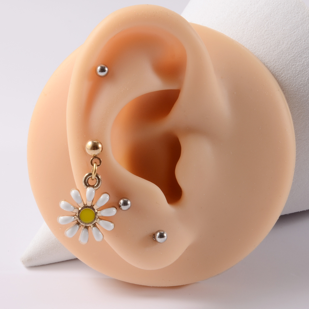 361L Chirurgische Stahl Daisy  – Yellow Body Jewelry Bewertung und Preis