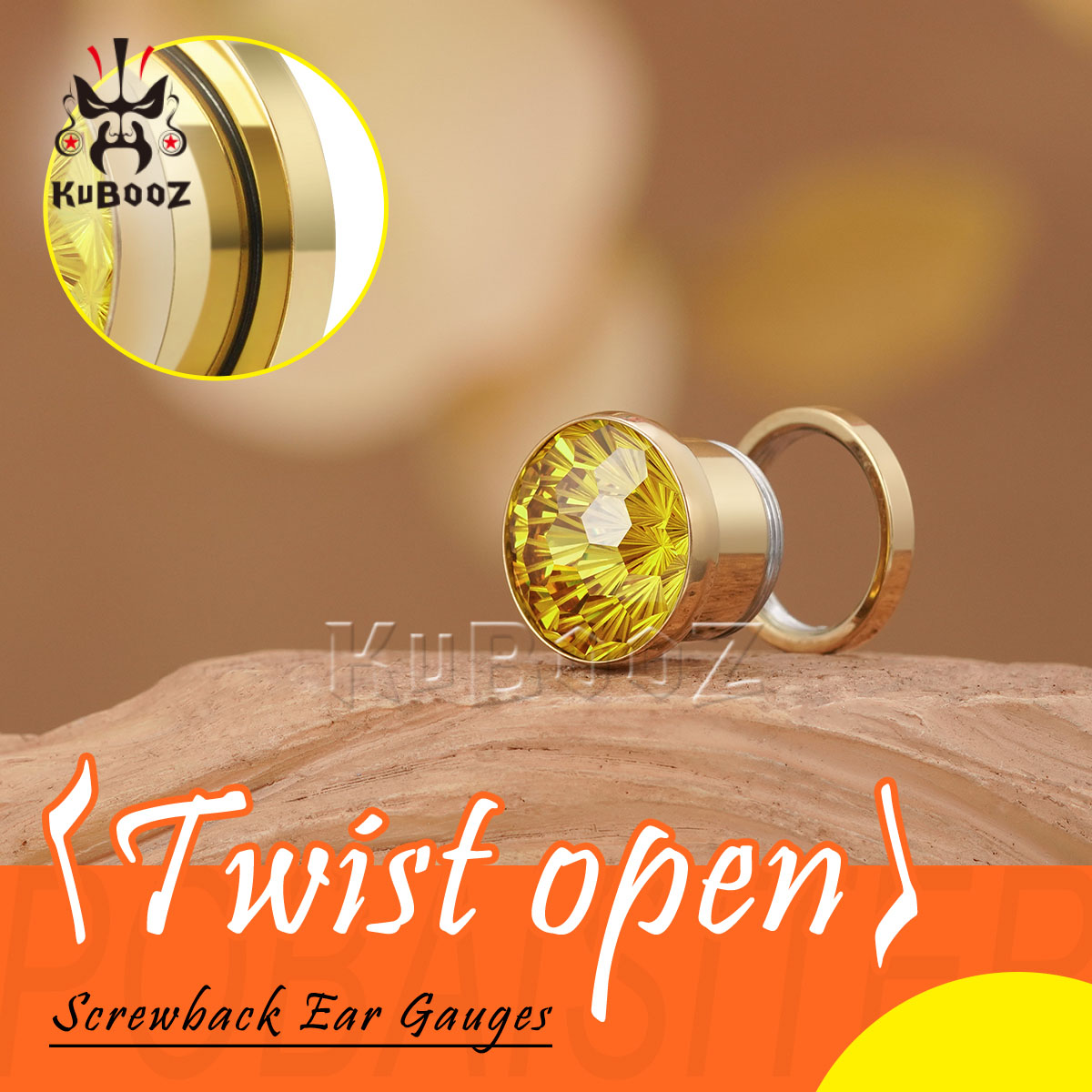 2 Stück glänzende gelbe Krista – Yellow Body Jewelry Bewertung und Preis