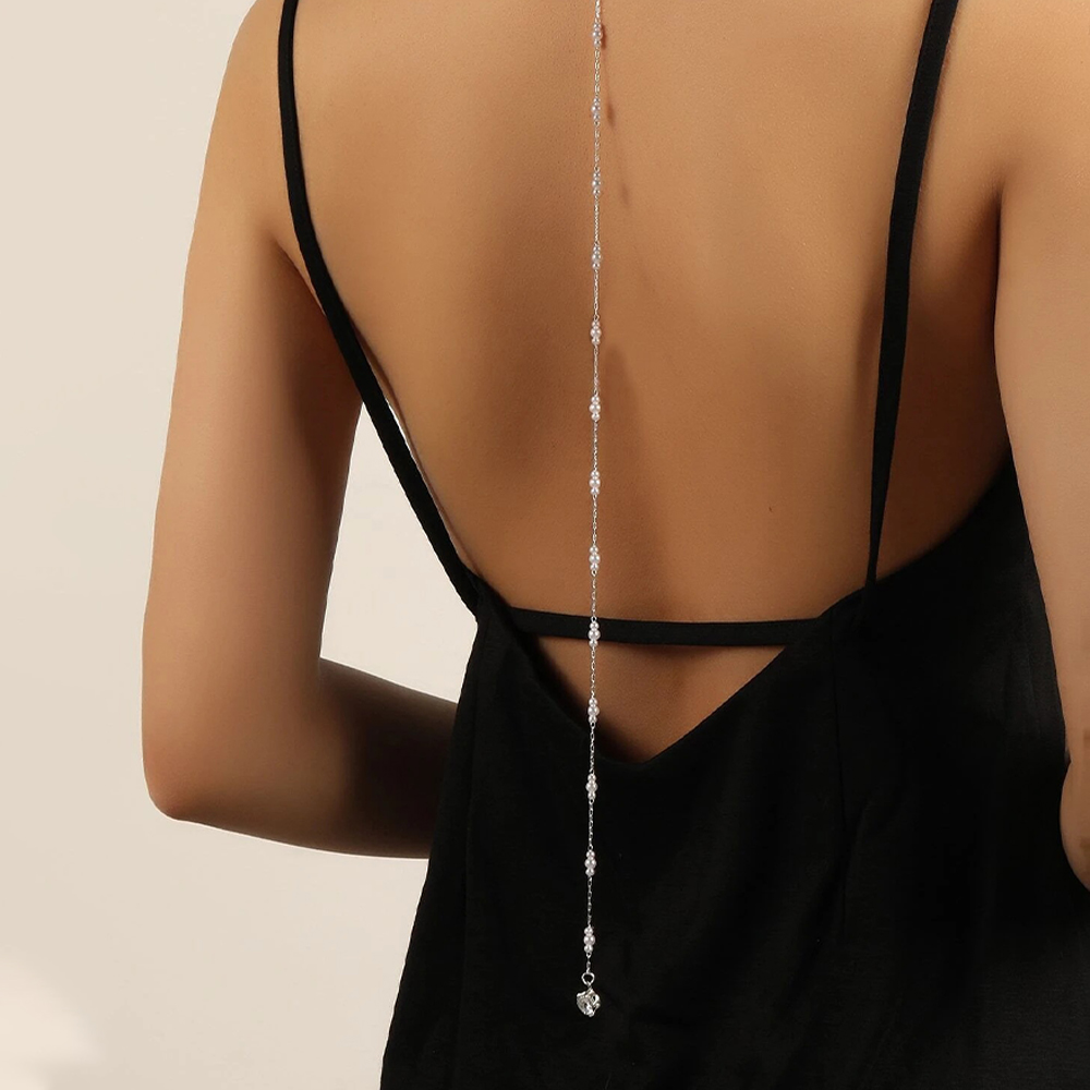 Luxus Braut runde Strass Perle – Body Jewelry Back Bewertung und Preis