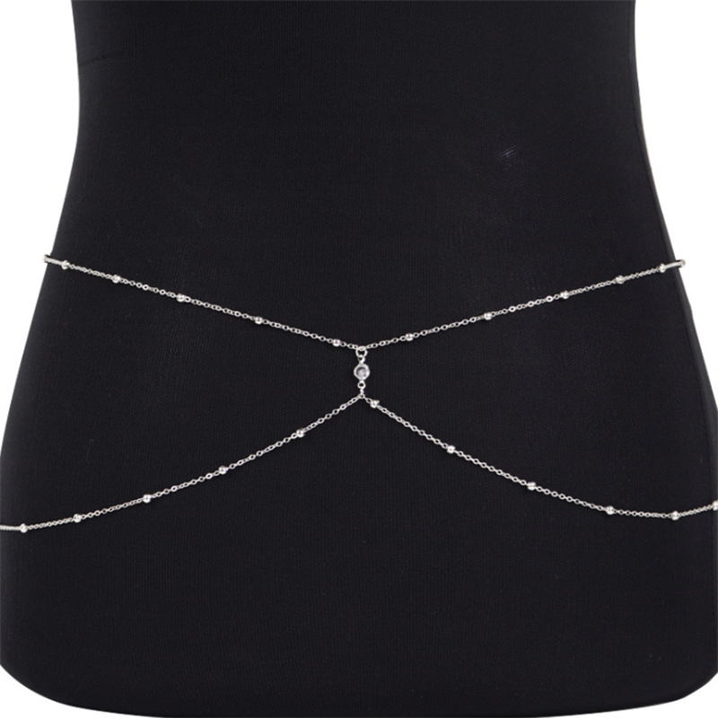Klare Strass Perlen Bauch kett – Body Jewelry Ends Bewertung und Preis