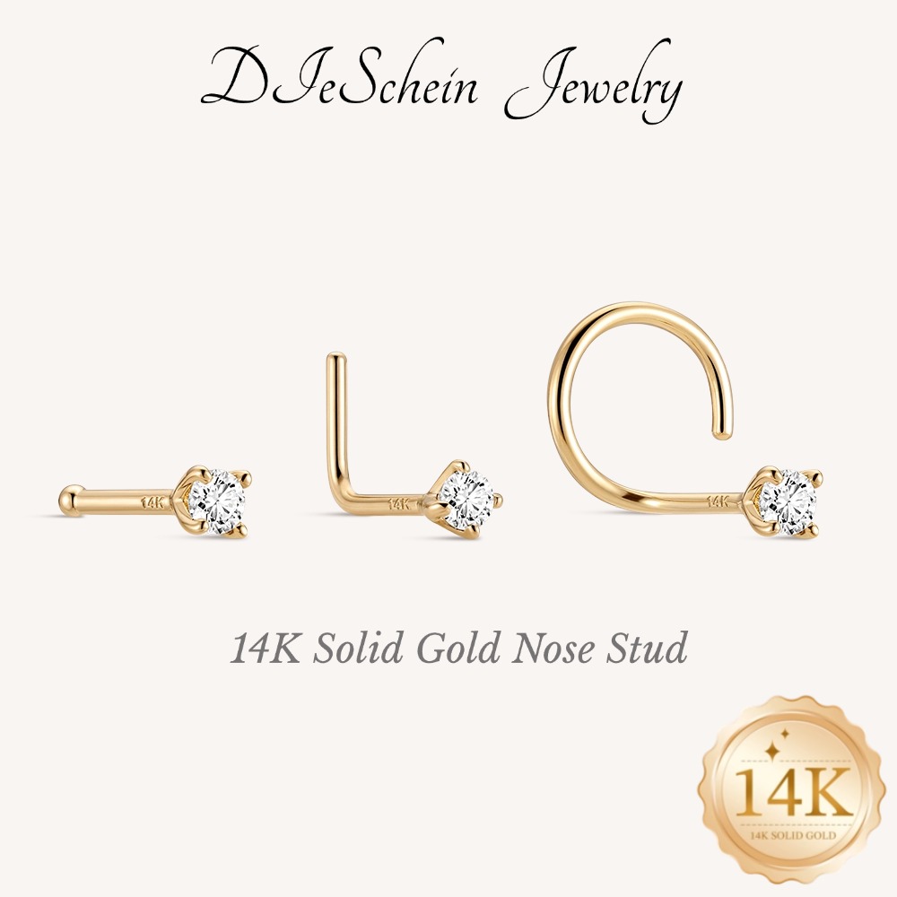 DIeSchein 14K Massivgold Nasen – Yellow Body Jewelry Bewertung und Preis