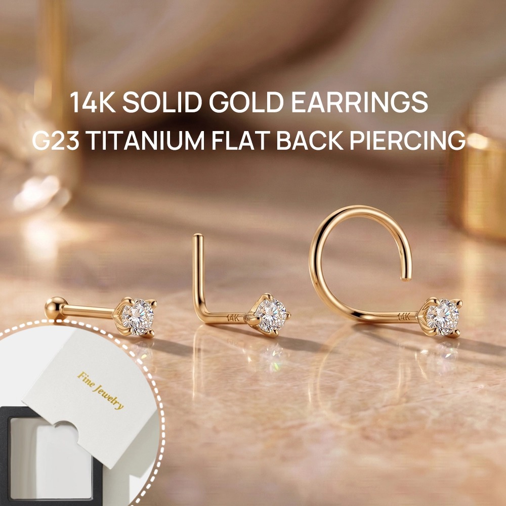 DIeSchein 14K Massivgold Nasen – Yellow Body Jewelry Bewertung und Preis