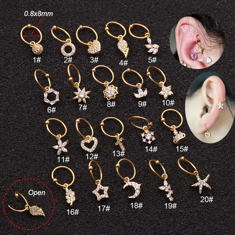 1Pc Universal ring Hoop earrin – Body Jewelry Universe Bewertung und Preis