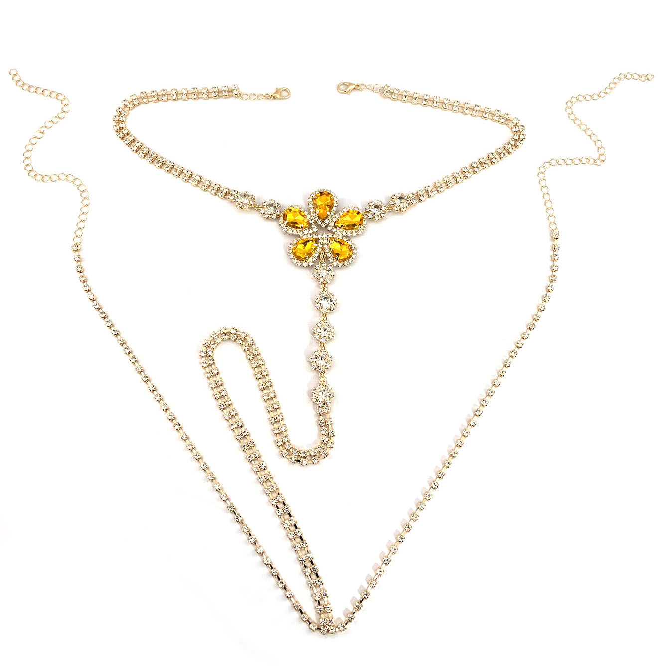 1pc Blume Geformt Sexy Strass  – Body Jewelry For You Bewertung und Preis