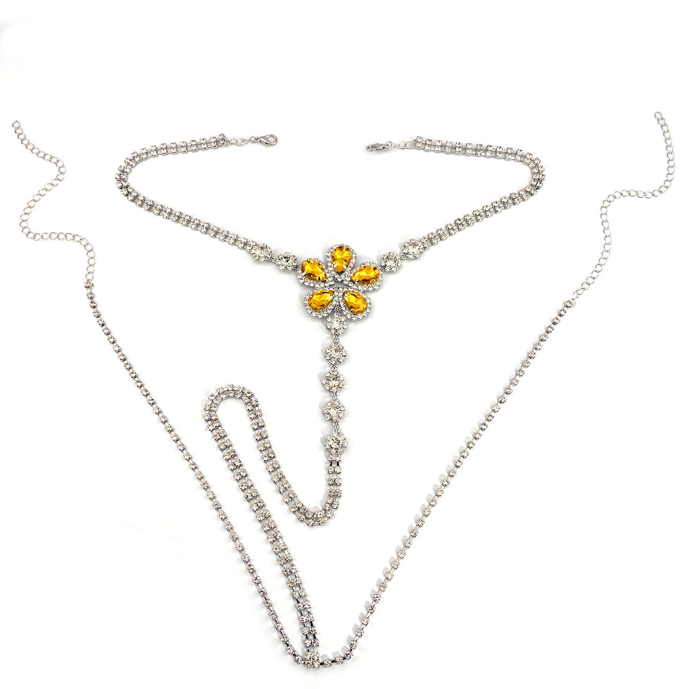 1pc Blume Geformt Sexy Strass  – Body Jewelry For You Bewertung und Preis