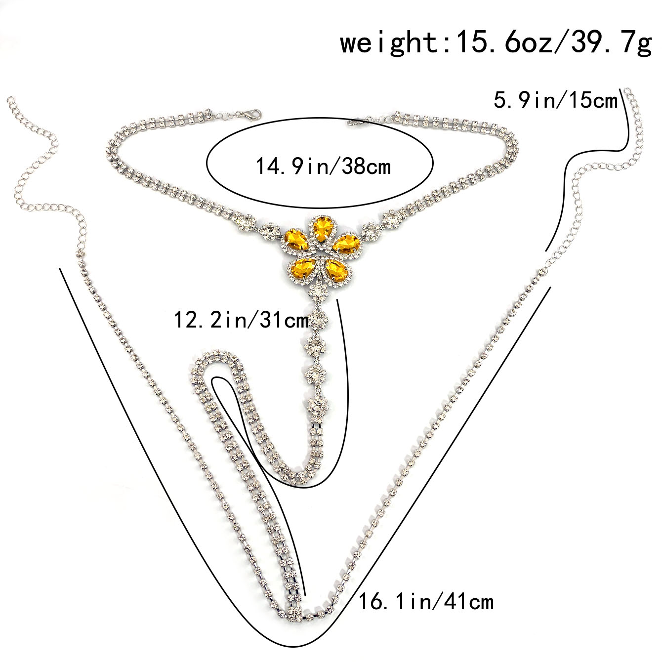 1pc Blume Geformt Sexy Strass  – Body Jewelry For You Bewertung und Preis