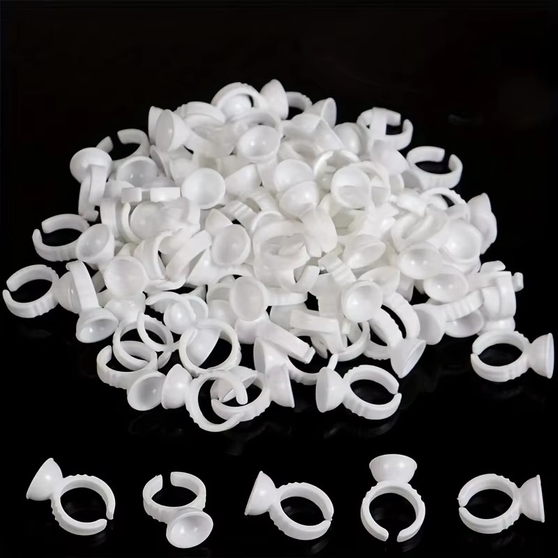 100 weiße Einweg-Kleberhalterr – Body Jewelry Tattoo Bewertung und Preis