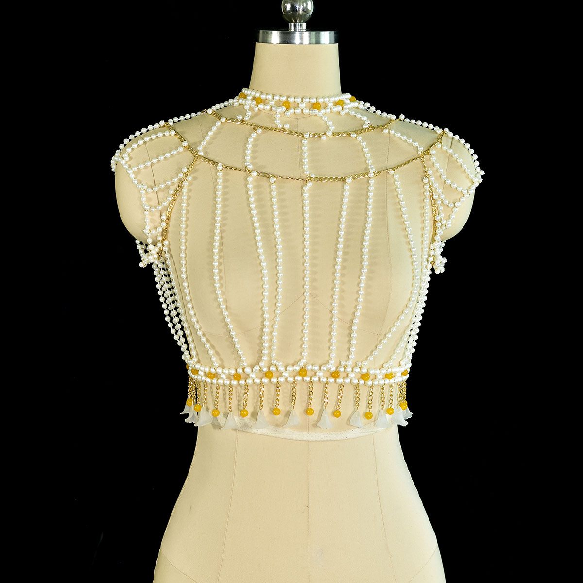 Elegante Mode verzierte Imitat – Yellow Body Jewelry Bewertung und Preis