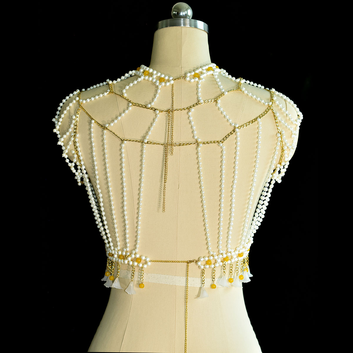 Elegante Mode verzierte Imitat – Yellow Body Jewelry Bewertung und Preis