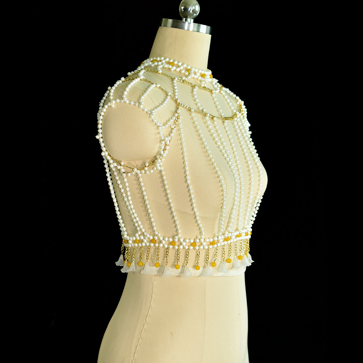 Elegante Mode verzierte Imitat – Yellow Body Jewelry Bewertung und Preis