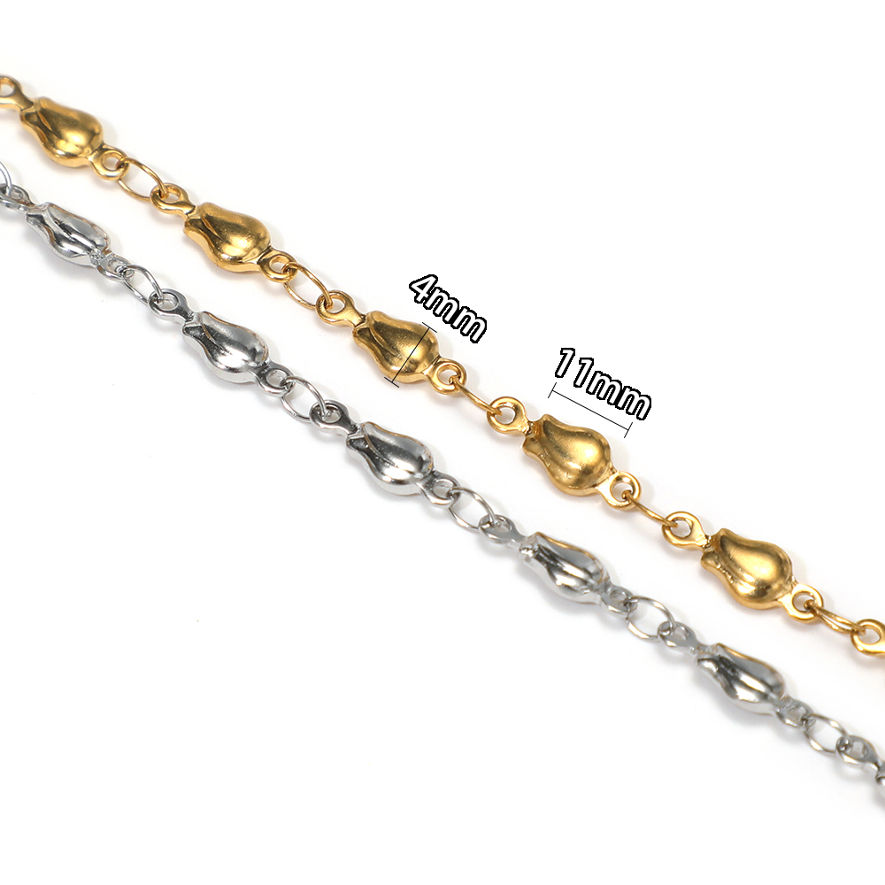 1 Meter Edelstahl-Blumenperlen – Body Jewelry For You Bewertung und Preis