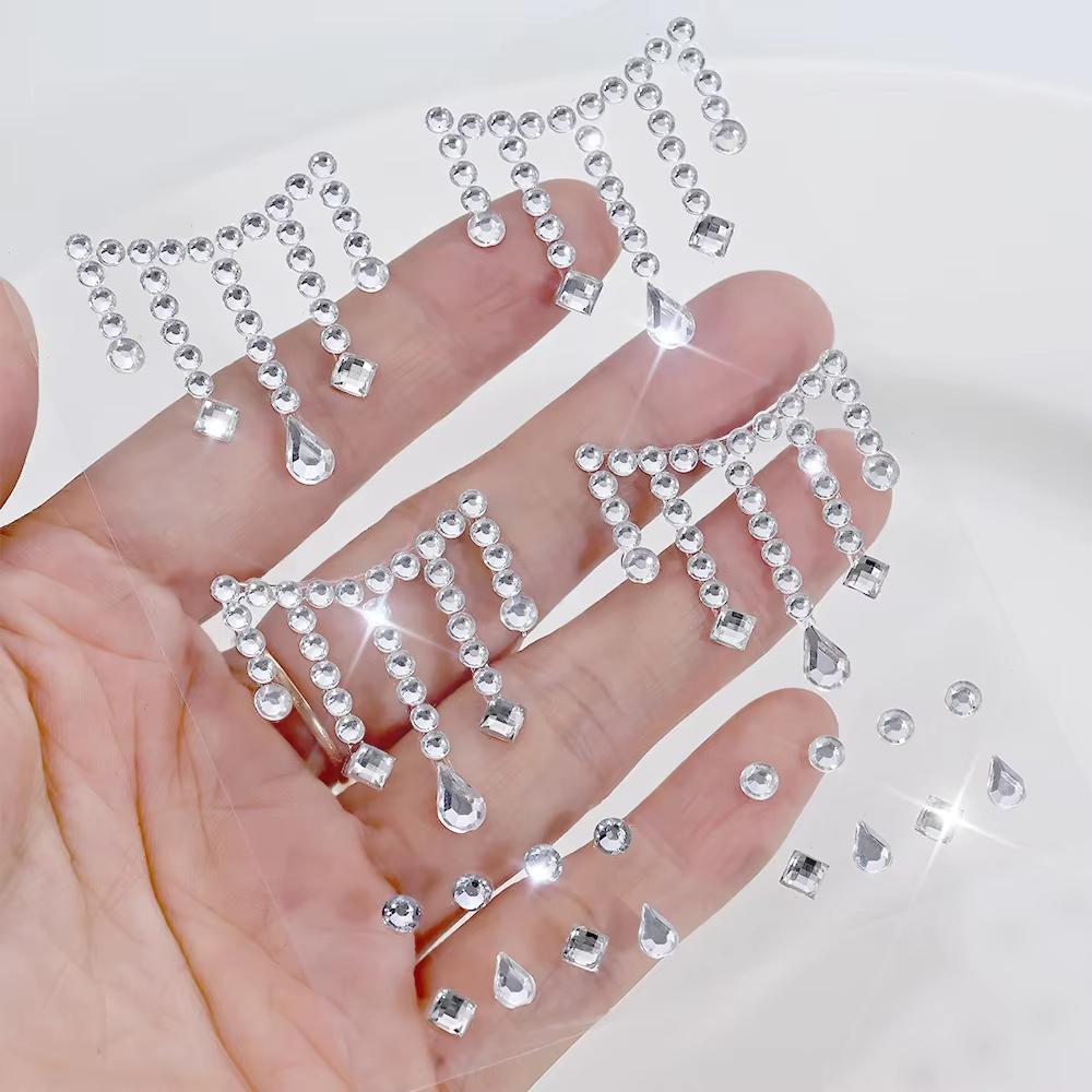 1/5 Blätter Gesicht Schmuck Au – Body Jewelry Tattoo Bewertung und Preis