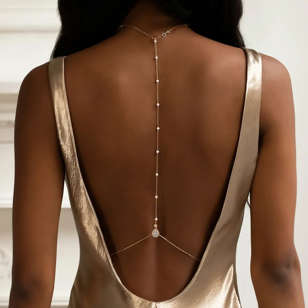Mode Braut Zurück Kette Schmuc – Body Jewelry Back Bewertung und Preis