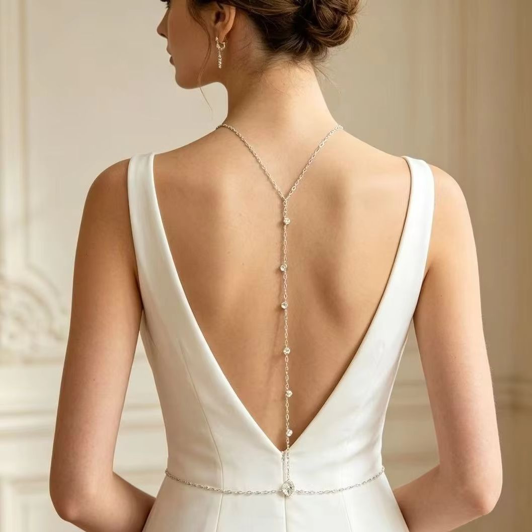 Rücken-Körperkette mit Zirkoni – Body Jewelry Back Bewertung und Preis
